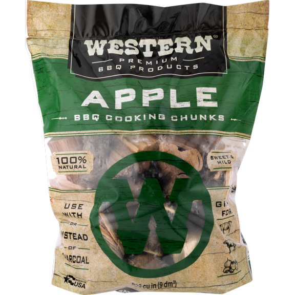 Western, Apple Chunks / ก้อนไม้หอมรมควันเวสเทิร์นกลิ่นแอปเปิล (28080)